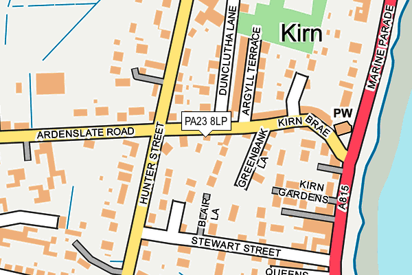 PA23 8LP map - OS OpenMap – Local (Ordnance Survey)