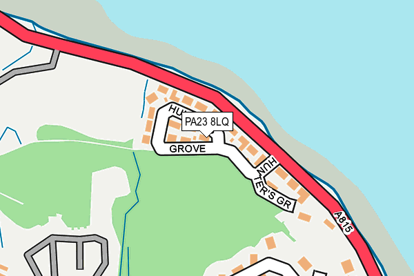 PA23 8LQ map - OS OpenMap – Local (Ordnance Survey)