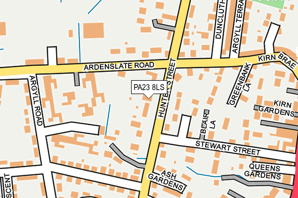 PA23 8LS map - OS OpenMap – Local (Ordnance Survey)