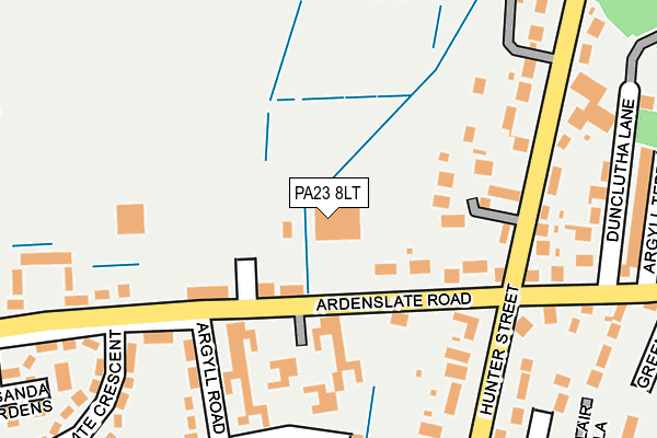 PA23 8LT map - OS OpenMap – Local (Ordnance Survey)