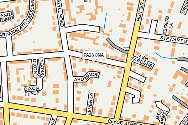 PA23 8NA map - OS OpenMap – Local (Ordnance Survey)