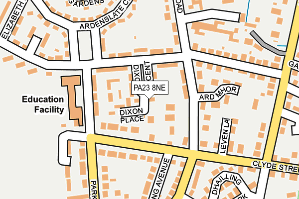 PA23 8NE map - OS OpenMap – Local (Ordnance Survey)