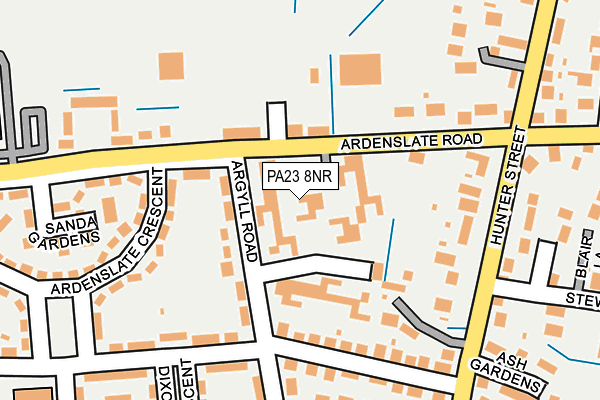 PA23 8NR map - OS OpenMap – Local (Ordnance Survey)