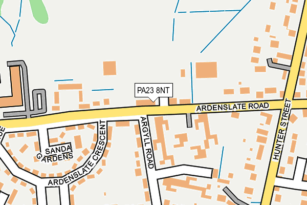 PA23 8NT map - OS OpenMap – Local (Ordnance Survey)