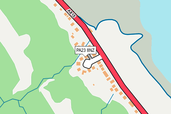 PA23 8NZ map - OS OpenMap – Local (Ordnance Survey)