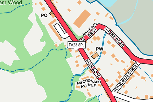 PA23 8PJ map - OS OpenMap – Local (Ordnance Survey)