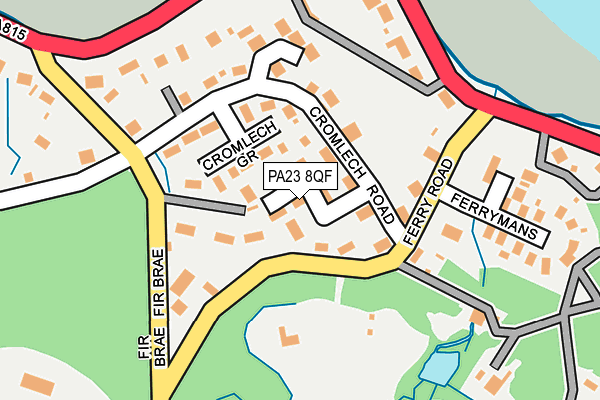PA23 8QF map - OS OpenMap – Local (Ordnance Survey)