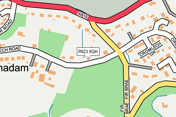 PA23 8QH map - OS OpenMap – Local (Ordnance Survey)