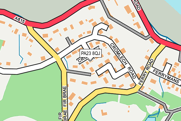 PA23 8QJ map - OS OpenMap – Local (Ordnance Survey)