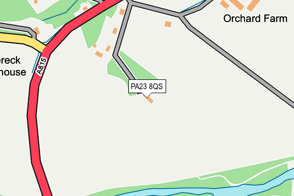 PA23 8QS map - OS OpenMap – Local (Ordnance Survey)