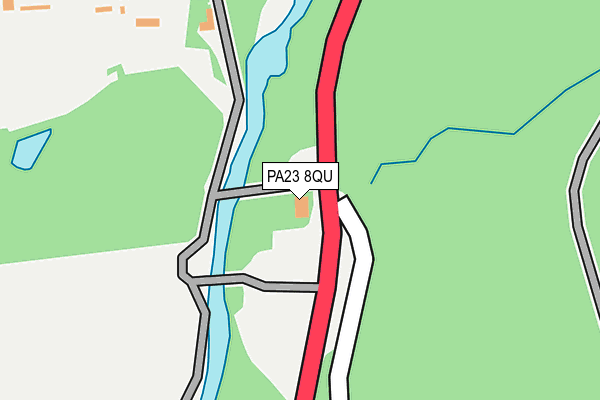 PA23 8QU map - OS OpenMap – Local (Ordnance Survey)