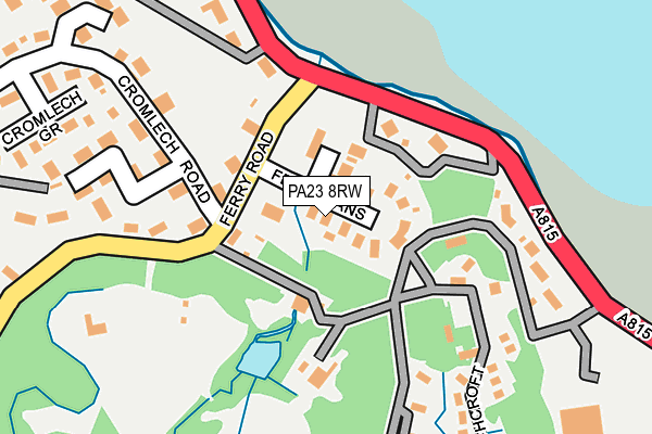 PA23 8RW map - OS OpenMap – Local (Ordnance Survey)