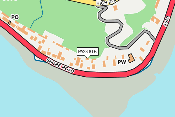PA23 8TB map - OS OpenMap – Local (Ordnance Survey)