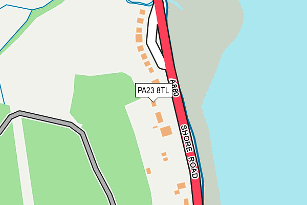 PA23 8TL map - OS OpenMap – Local (Ordnance Survey)