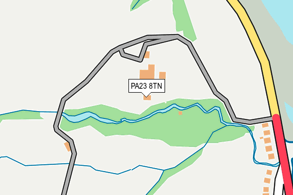 PA23 8TN map - OS OpenMap – Local (Ordnance Survey)