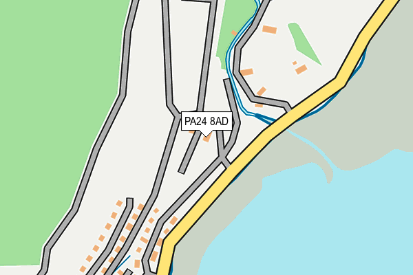 PA24 8AD map - OS OpenMap – Local (Ordnance Survey)
