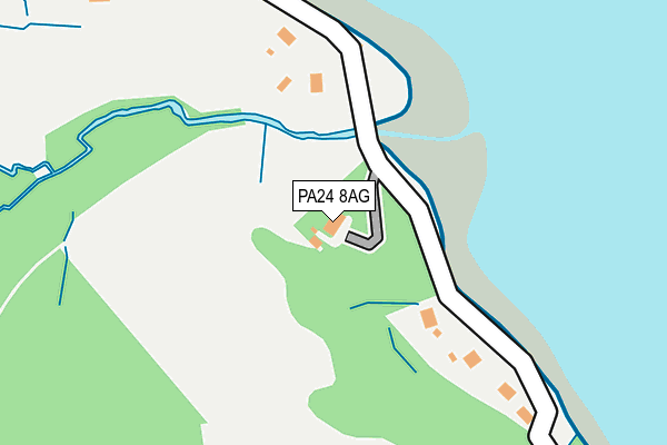 PA24 8AG map - OS OpenMap – Local (Ordnance Survey)