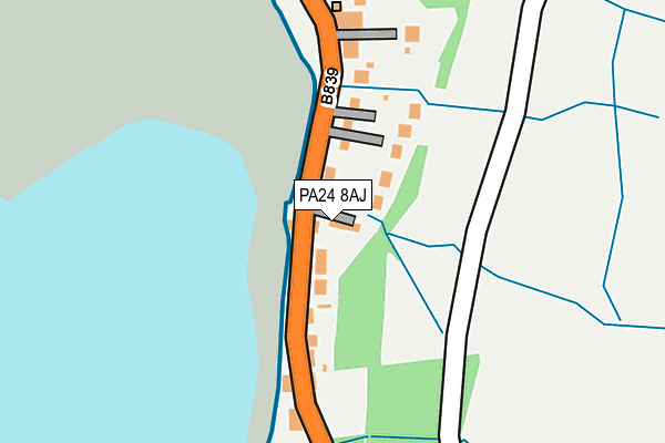 PA24 8AJ map - OS OpenMap – Local (Ordnance Survey)