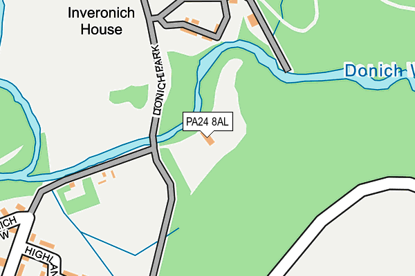 PA24 8AL map - OS OpenMap – Local (Ordnance Survey)