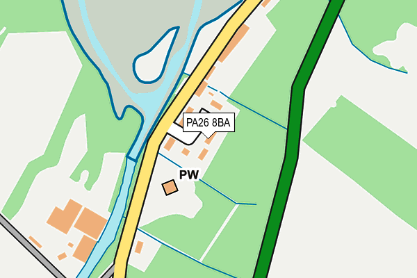 PA26 8BA map - OS OpenMap – Local (Ordnance Survey)