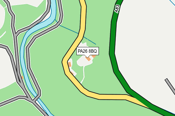 PA26 8BQ map - OS OpenMap – Local (Ordnance Survey)