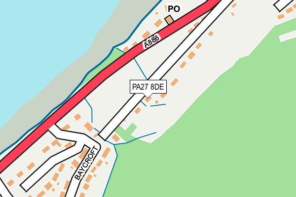 PA27 8DE map - OS OpenMap – Local (Ordnance Survey)