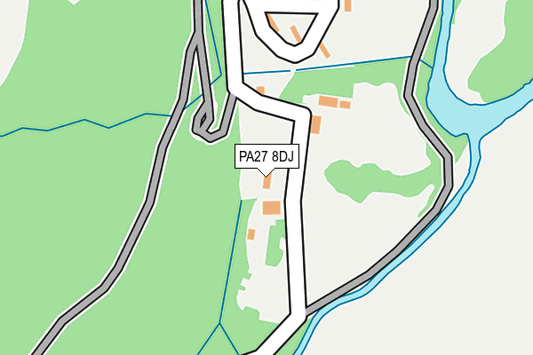 PA27 8DJ map - OS OpenMap – Local (Ordnance Survey)