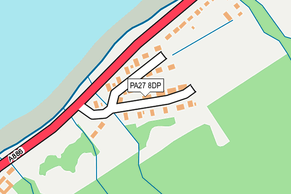 PA27 8DP map - OS OpenMap – Local (Ordnance Survey)
