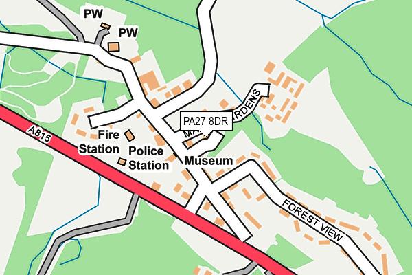 PA27 8DR map - OS OpenMap – Local (Ordnance Survey)