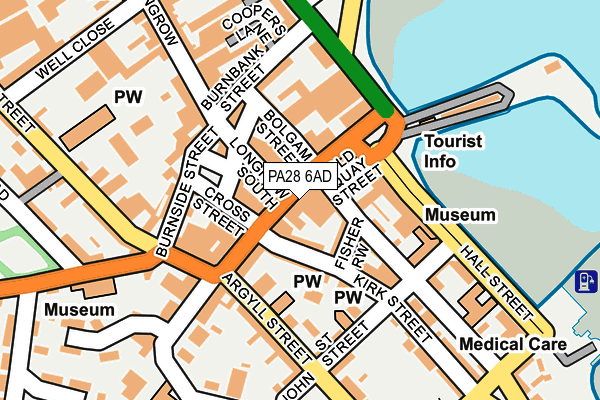 PA28 6AD map - OS OpenMap – Local (Ordnance Survey)