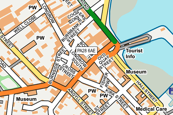 PA28 6AE map - OS OpenMap – Local (Ordnance Survey)