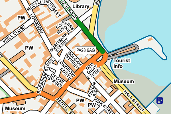 PA28 6AG map - OS OpenMap – Local (Ordnance Survey)
