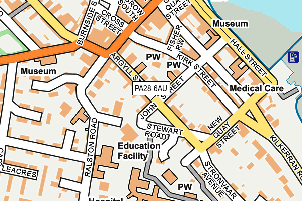 PA28 6AU map - OS OpenMap – Local (Ordnance Survey)