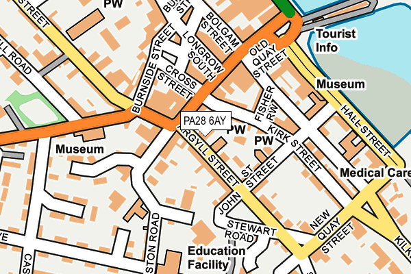 PA28 6AY map - OS OpenMap – Local (Ordnance Survey)