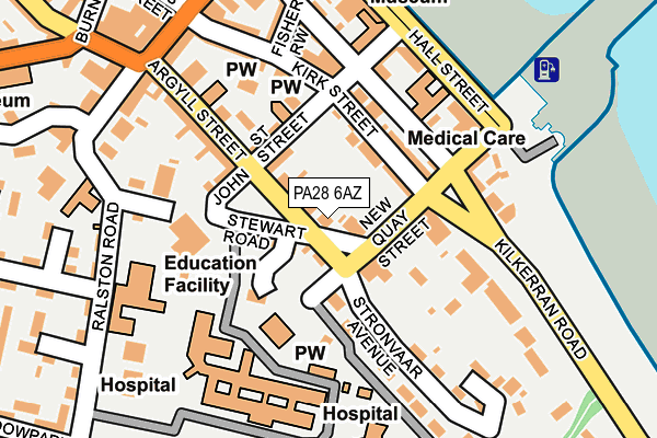 PA28 6AZ map - OS OpenMap – Local (Ordnance Survey)