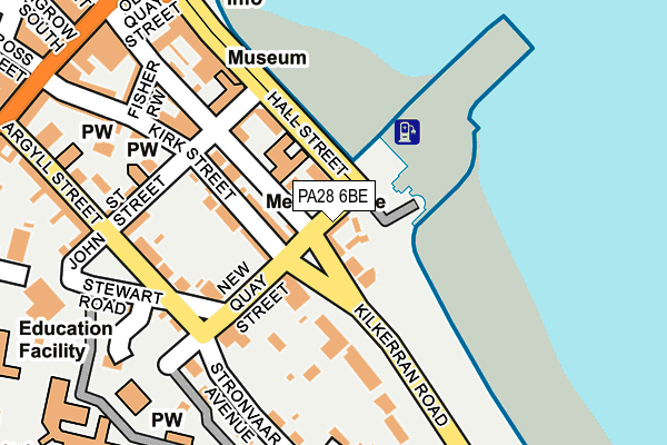PA28 6BE map - OS OpenMap – Local (Ordnance Survey)