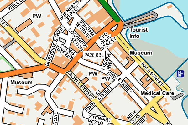 PA28 6BL map - OS OpenMap – Local (Ordnance Survey)