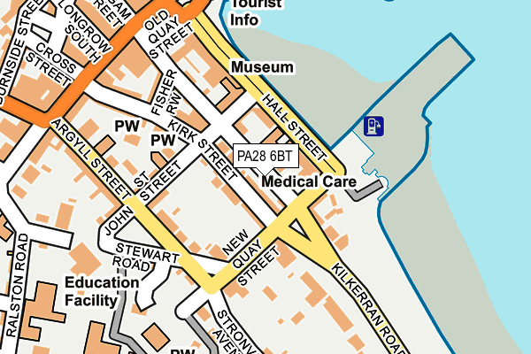 PA28 6BT map - OS OpenMap – Local (Ordnance Survey)
