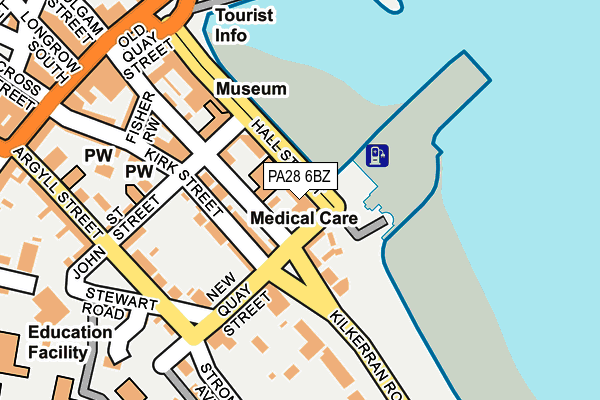PA28 6BZ map - OS OpenMap – Local (Ordnance Survey)