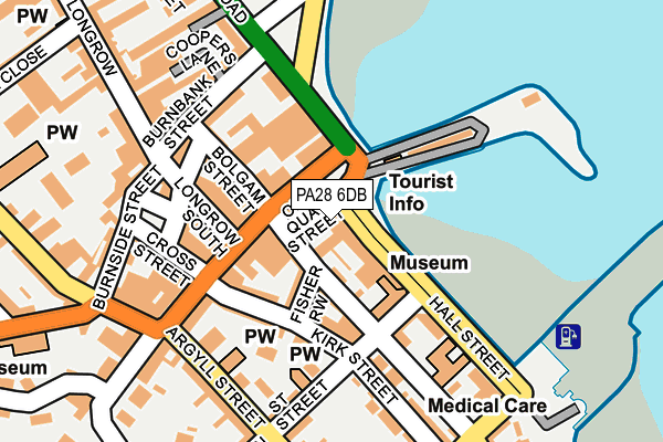 PA28 6DB map - OS OpenMap – Local (Ordnance Survey)