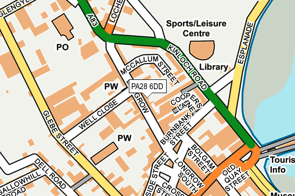 PA28 6DD map - OS OpenMap – Local (Ordnance Survey)