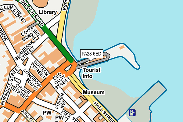 PA28 6ED map - OS OpenMap – Local (Ordnance Survey)