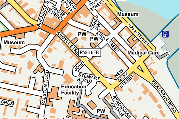 PA28 6FB map - OS OpenMap – Local (Ordnance Survey)