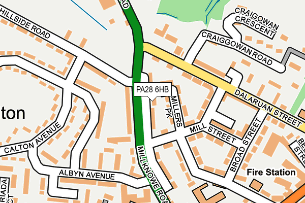 PA28 6HB map - OS OpenMap – Local (Ordnance Survey)