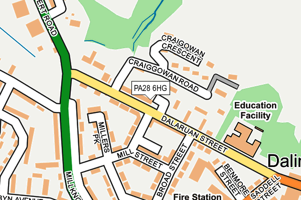 PA28 6HG map - OS OpenMap – Local (Ordnance Survey)