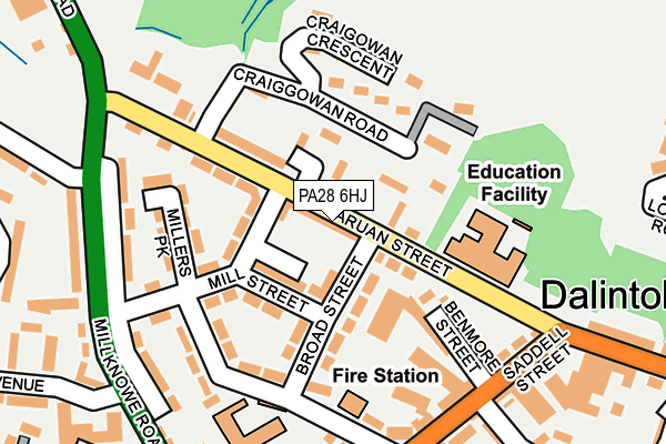 PA28 6HJ map - OS OpenMap – Local (Ordnance Survey)