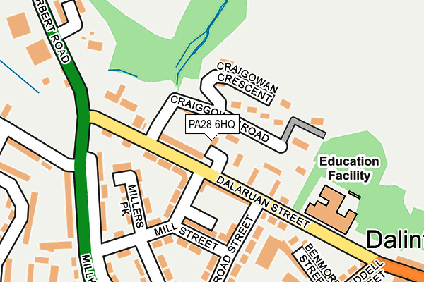 PA28 6HQ map - OS OpenMap – Local (Ordnance Survey)