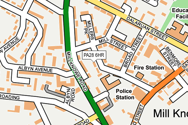 PA28 6HR map - OS OpenMap – Local (Ordnance Survey)