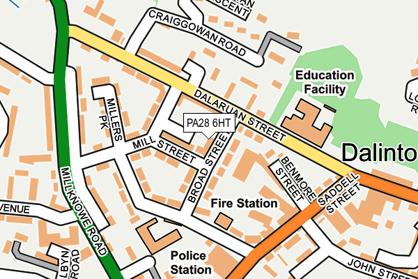 PA28 6HT map - OS OpenMap – Local (Ordnance Survey)