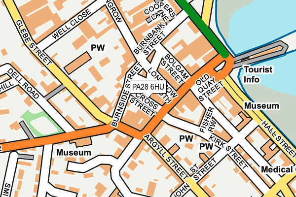 PA28 6HU map - OS OpenMap – Local (Ordnance Survey)